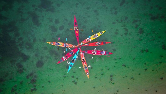 Kayakken in Chalets Koren