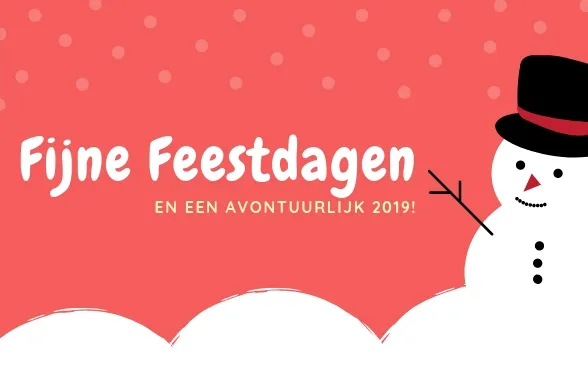 Fijne feestdagen en een avontuurlijk 2019 namens Van Acht Campers